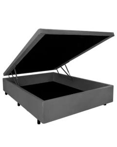 BASE BAU CASAL SOMMIER CAMURCA CINZA 138X188X39 ORTOBOM