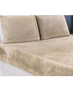 JOGO DE CAMA CASAL 138X188X30 PLUSH 3 PECAS AREIA BENE CASA