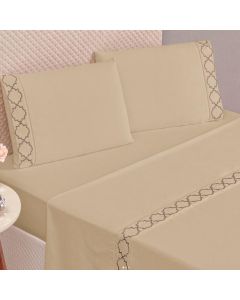 JOGO LENCOL CASAL INFINITY 4 PCS PERCAL MICROFIBRA-SONHOS E MIMOS