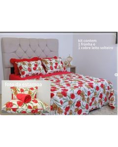 COBRE LEITO SOLTEIRO MALHA 2 PCS SONHOS E MIMOS