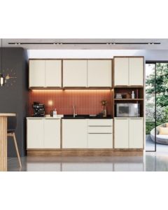 Cozinha modulada branco nevada 6 módulos Herval