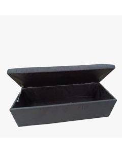 BAU CALÇADEIRA RECAMIER SLIN CASAL SUEDE CINZA TASCA